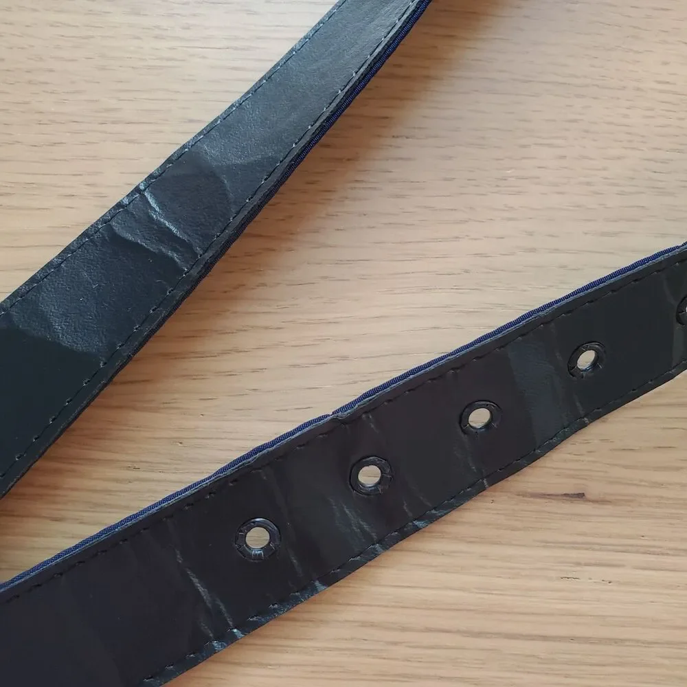 Vintage 80s Navy Cloth Belt